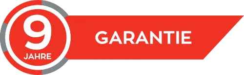 9 Jahre Garantie