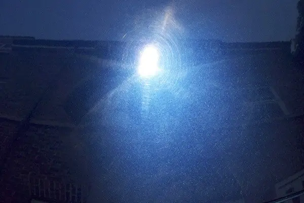 zerkratzte Lackoberfläche